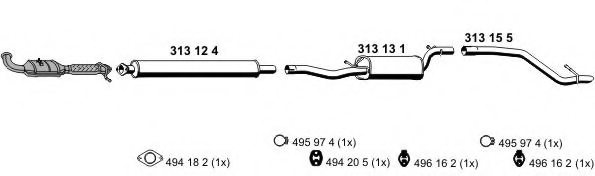 ERNST 030343 Exhaust System
